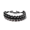 Hematite 2 Line Adjustable Bracelet BB29_1