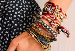 bracelets on hand