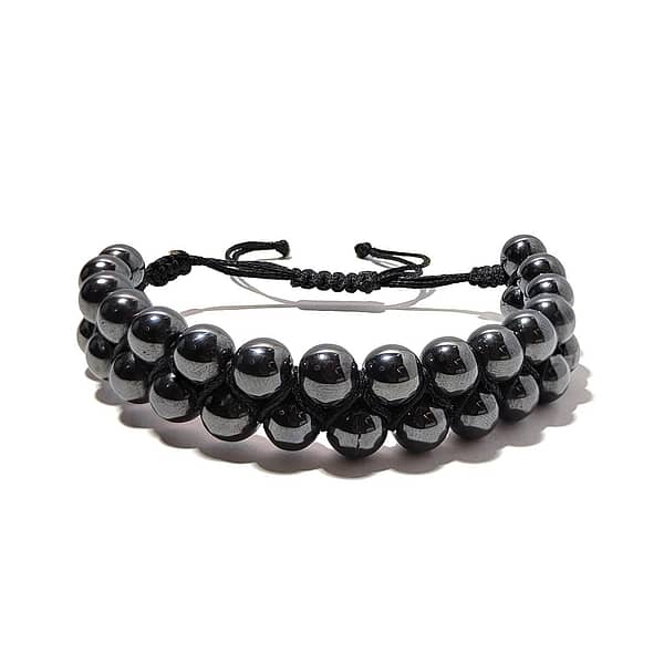 Hematite 2 Line Adjustable Bracelet BB29_1